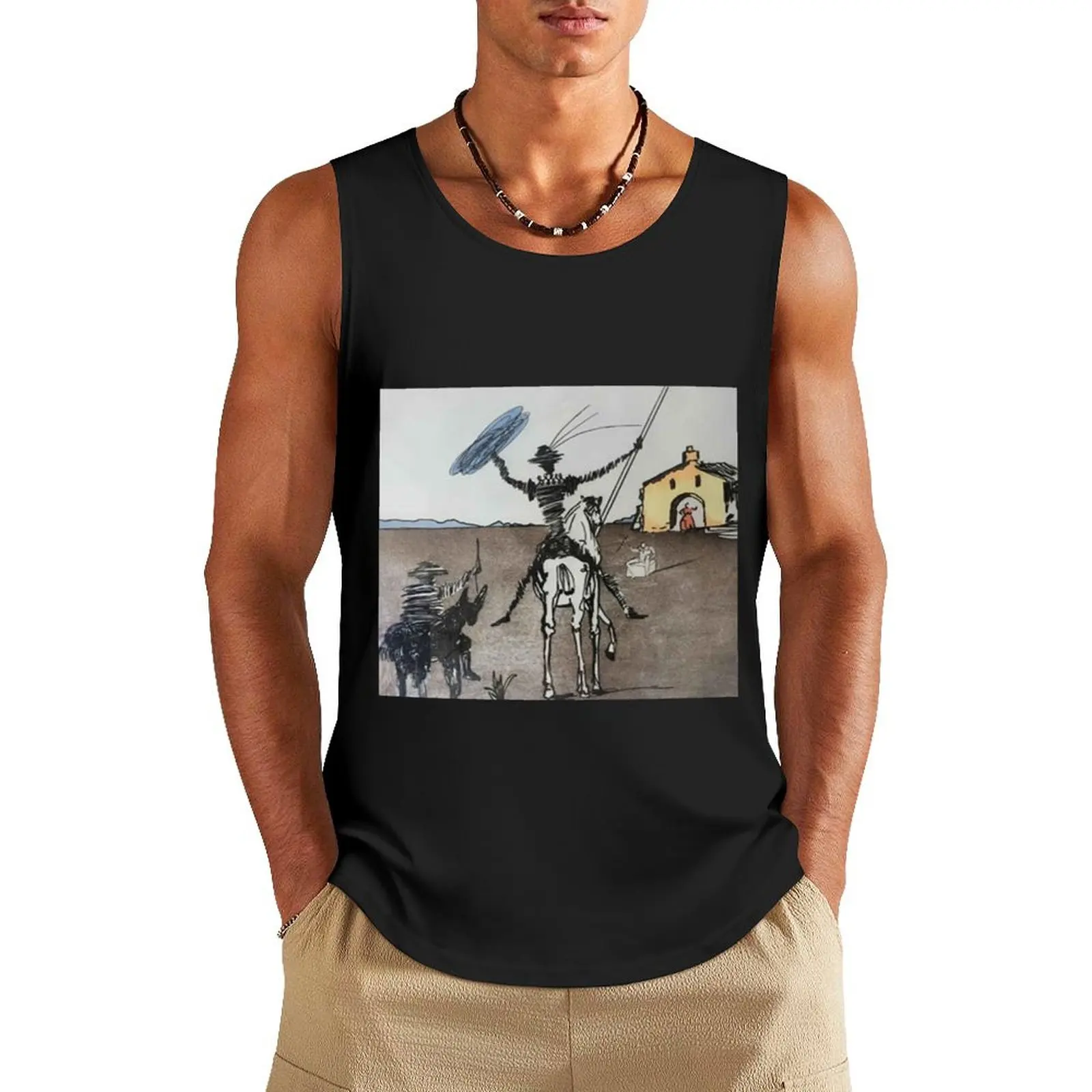 

salvador dali digital painting for sale Tank Top basketball clothing running shirt underwear gym t shirt men