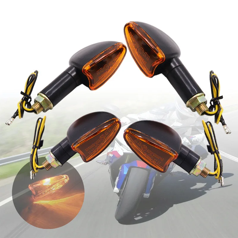 Motorcycle 12V Universal Halogen Turn Signal Light Scooter Flashing Indicator Bike Blinker Lamp For Honda Suzuki Yamaha