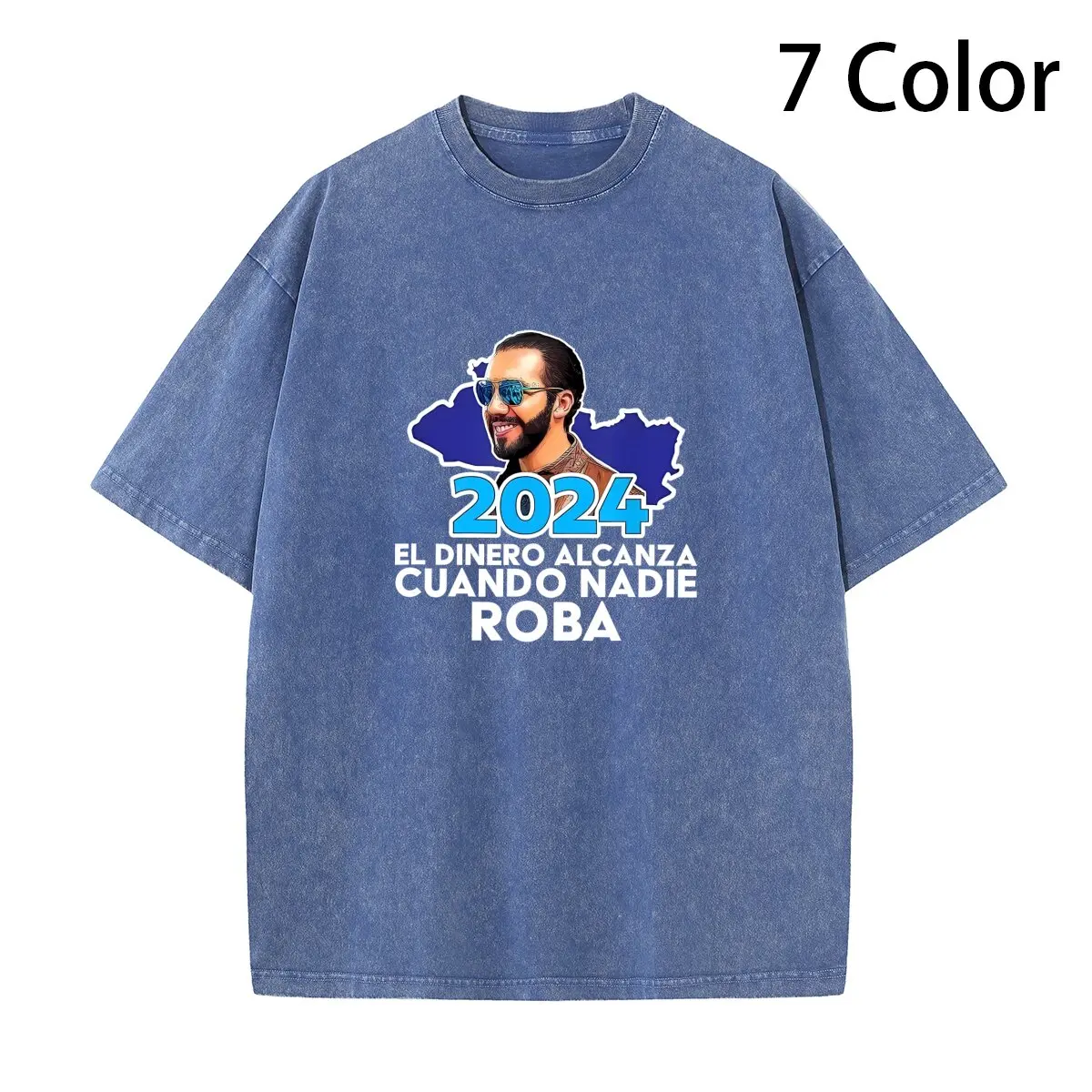 El Dinero Alcanza Cuando Nadie Roba Nayib Bukele 2024 T Shirt long or short sleeves