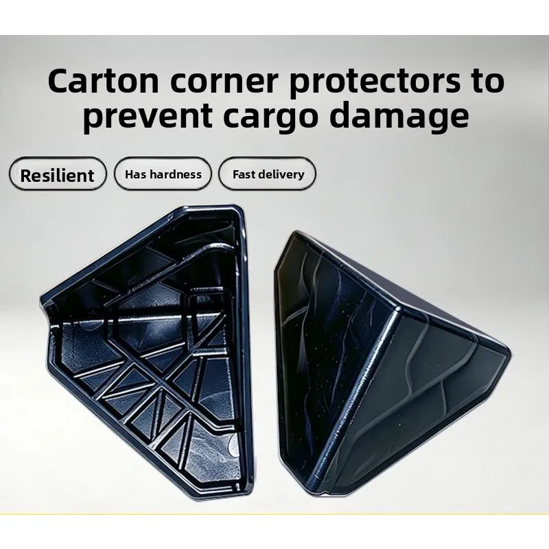 50pcs 3-Sided Plastic Corner Protector Anti-collision Carton Guard for Furniture Panel E-commerce Logistics Shipping Corner Wrap