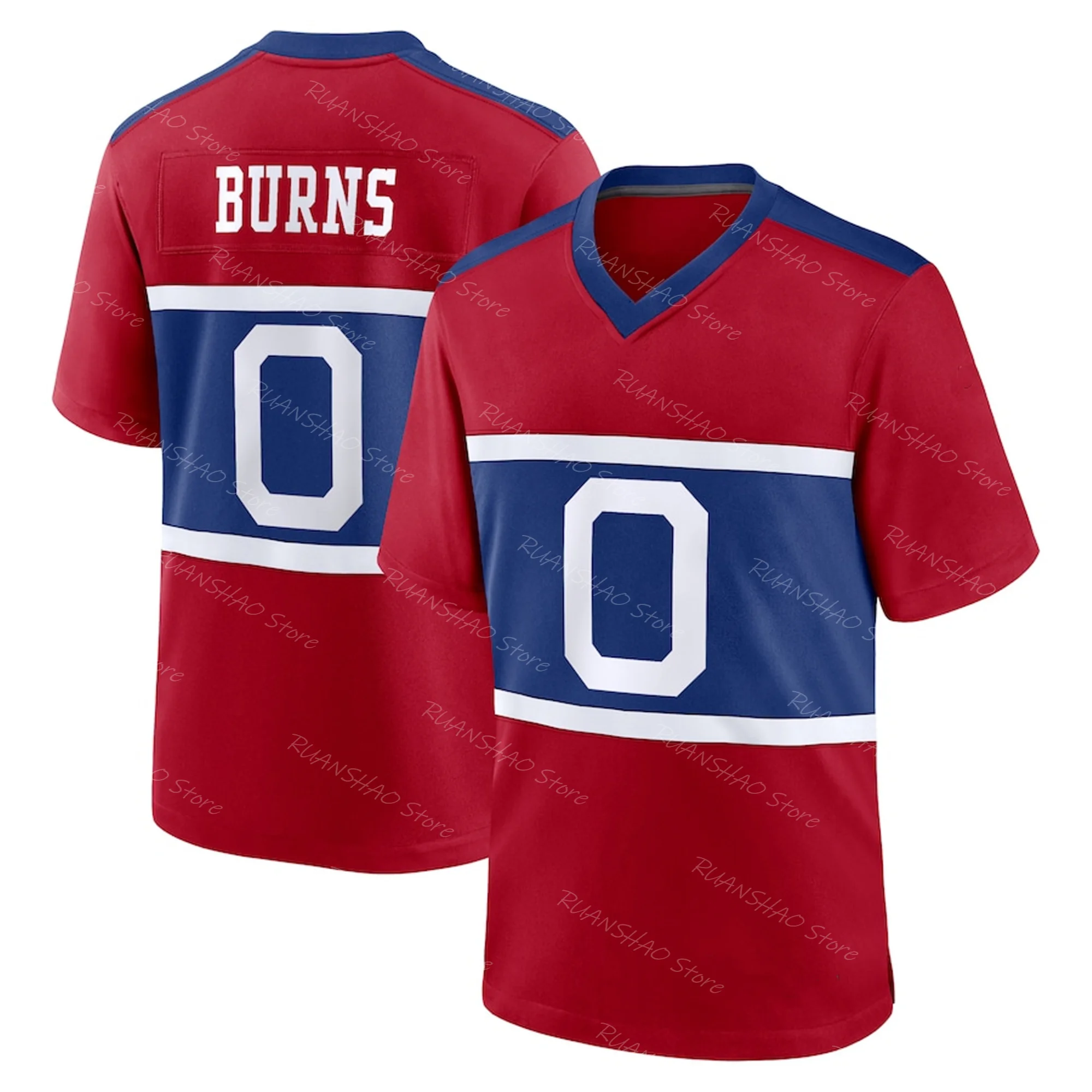 2024Autumn New Arrive Style Brian Burns New York Giants Alternate Game Jersey Men Women Century Red Football jersey Cool Top Tee