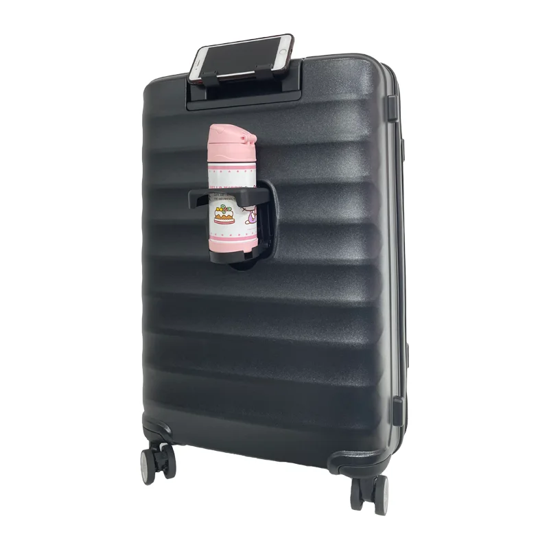 Hand Luggage With Cup Holder Suitcase  Bag  USB Port  Aluminum Mobile Business 