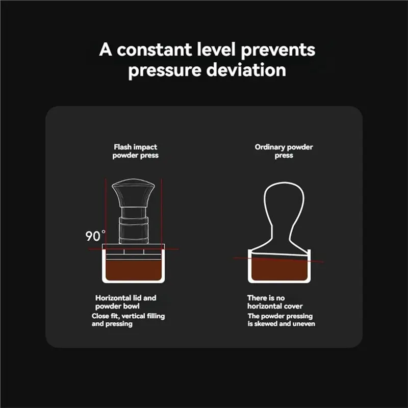 VEHO-Calibration Spring Loaded Coffee Tamper Constant Force Impact Espresso Tamper With Audio Feedback