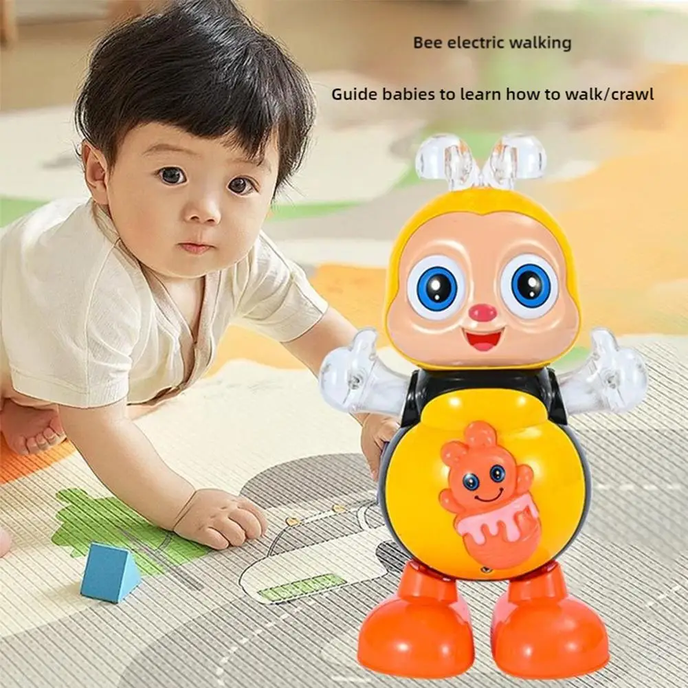 ผึ้งเต้นรําผึ้งเต้นรําสําหรับเด็กแกว่ง Bee ดนตรีเต้นรํา Bee ของเล่นอิเล็กทรอนิกส์การ์ตูน Bee การเรียนรู้ก่อนวัยเรียนของเล่น