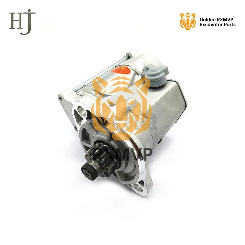 Excavator suitable for Kubota Kx155/161/183/185-3s starting motor 12v9 tooth excavator starter