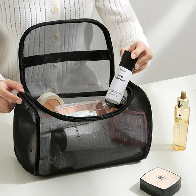 

Makeup Bag Travel Cosmetic Bags Toiletries Organizer Waterproof Storage Neceser Bathroom Hook Wash Pouch High Quality Women