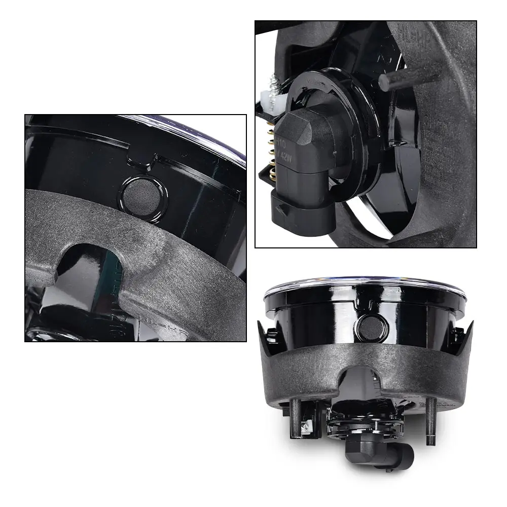 المصد الأمامي القيادة أضواء الضباب مصابيح مناسبة لفورد إكسبيديشن 2007-2014 / رينجر 2008-2011 واضح عدسة H10 12 فولت 42 واط لمبات #6