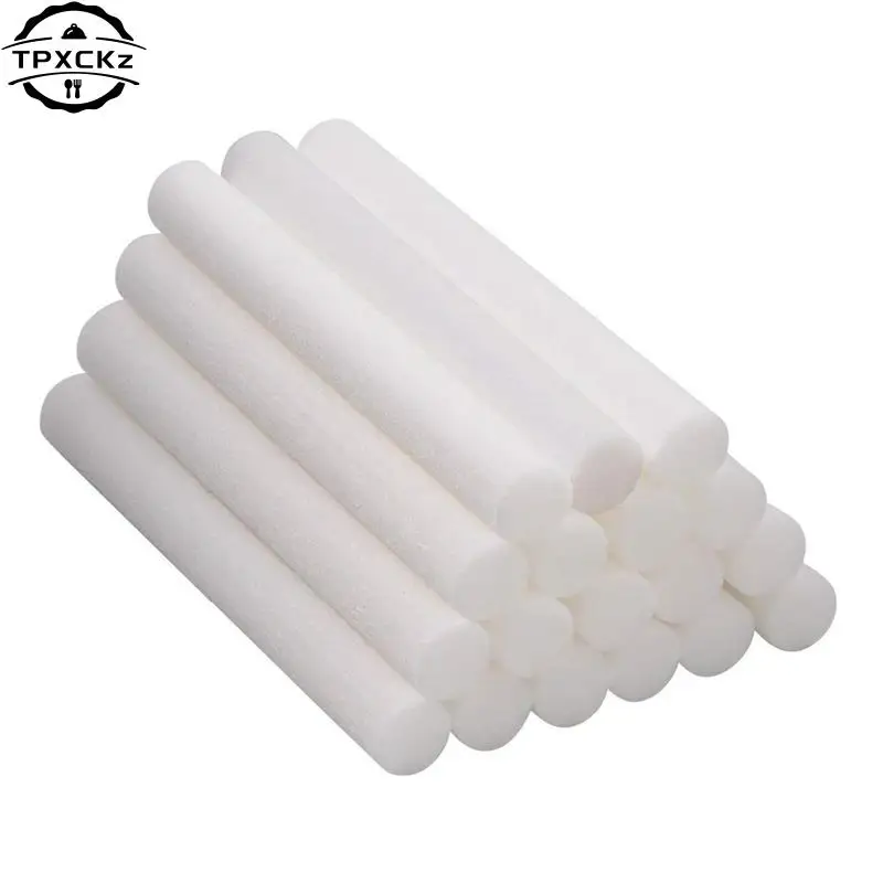 10pcs Humidifier Filter Cotton Swab Core USB Air Ultrasonic Humidifier Aroma Diffuser Replacement Cotton Sponge Stick 12.5/20cm