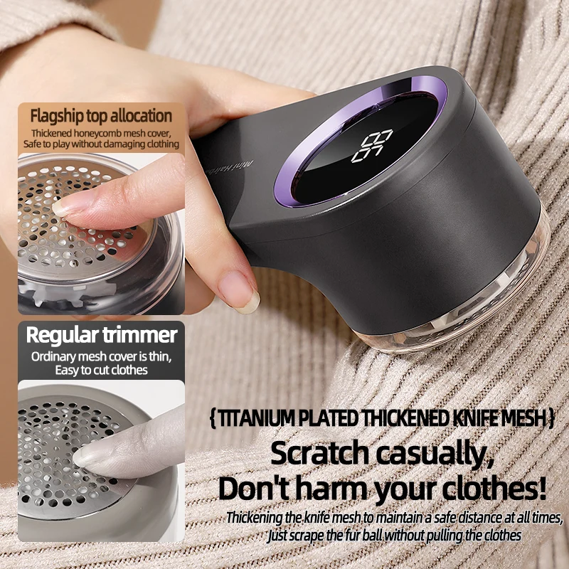 Portable Hair Ball Trimmer Home Clothes Shaving Machine Pill Removal Tool Shaver Lint Remover For Sweater USB Rechargeable image 5