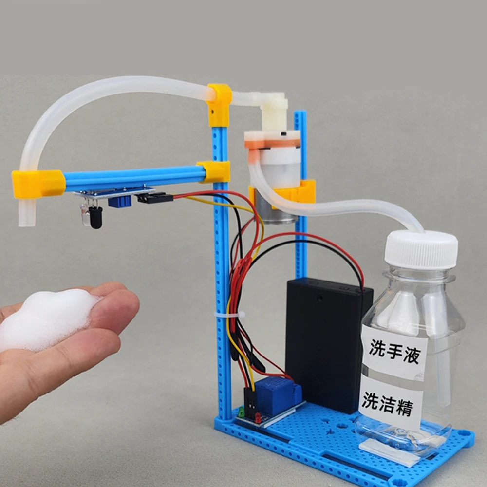 Máquina de limpieza automática de líquidos para niños, juguete científico, tecnología, Kit de rompecabezas de física, juguetes educativos para niños, juguete de aprendizaje