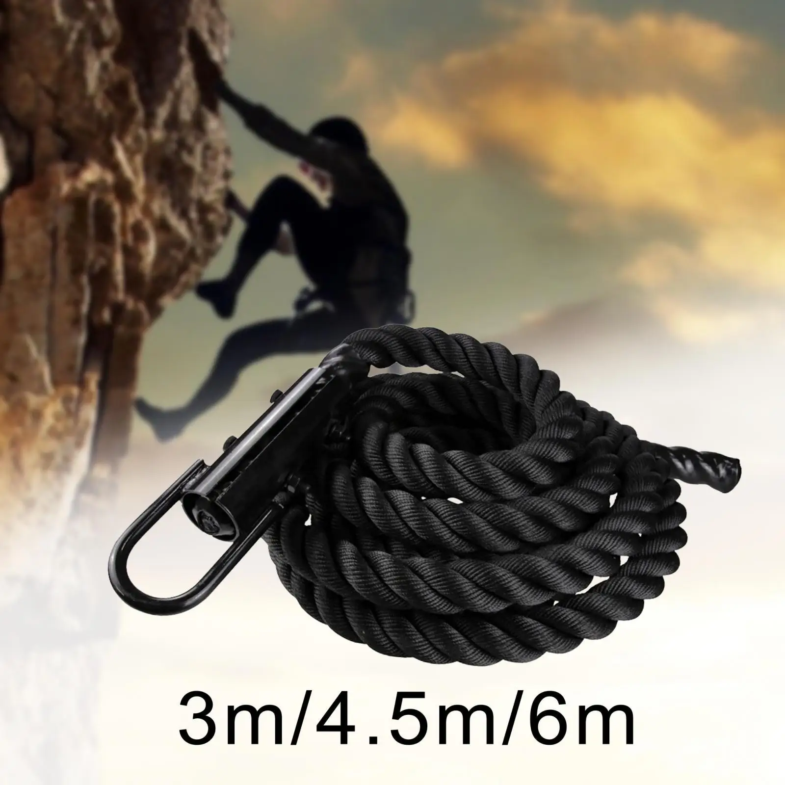 Climbing Rope Training Gym Workout Jumping Rope Improve Strength Battles Rope