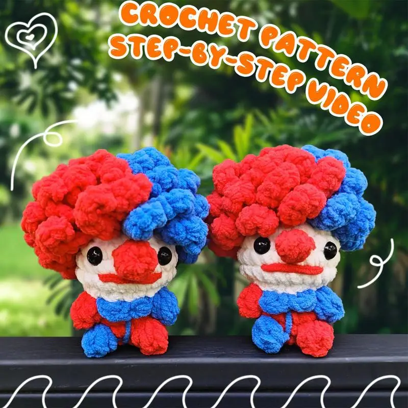 عدة الحياكة للمبتدئين الأحمر والأزرق لطيف الكروشيه عدة مهرج بدء عدة الحرفية الحياكة عدة خطوة بخطوة لوازم الكروشيه مع #4