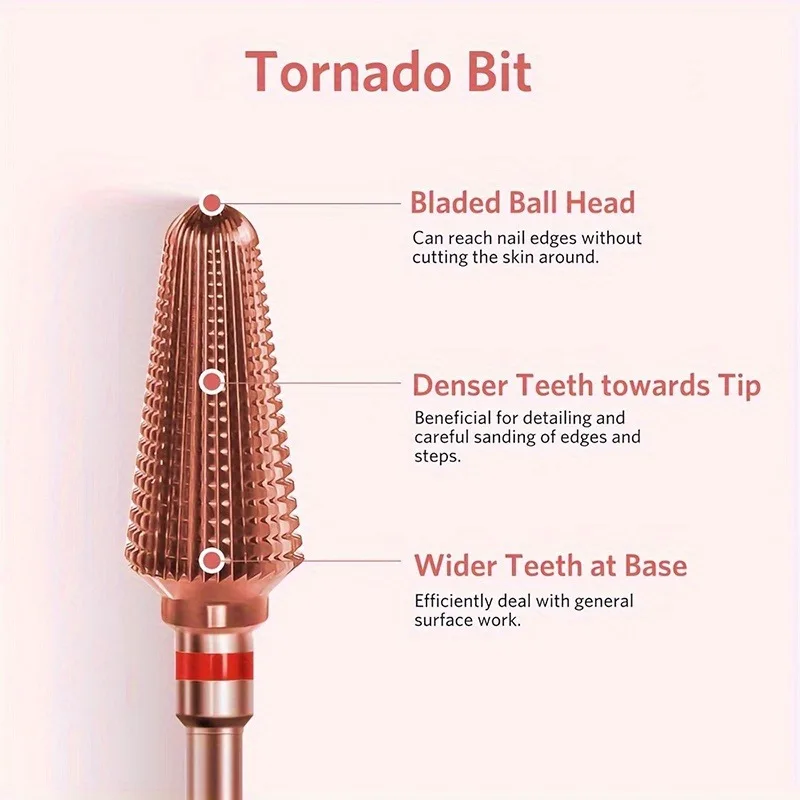 Professionele wolfraamcarbide nagelboor met 3/32" schacht - uiterst nauwkeurig CNC-gefreesd, ultrascherp mes, lage trillingen