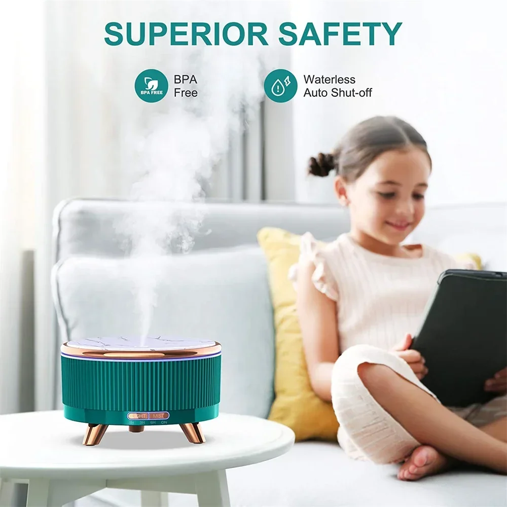 Luchtbevochtiger Etherische Olie Aroma Purifier Creatieve Himalayan Zout Capaciteit Auto Uitgeschakeld 7 Kleuren Voor Thuis Office Diffuser