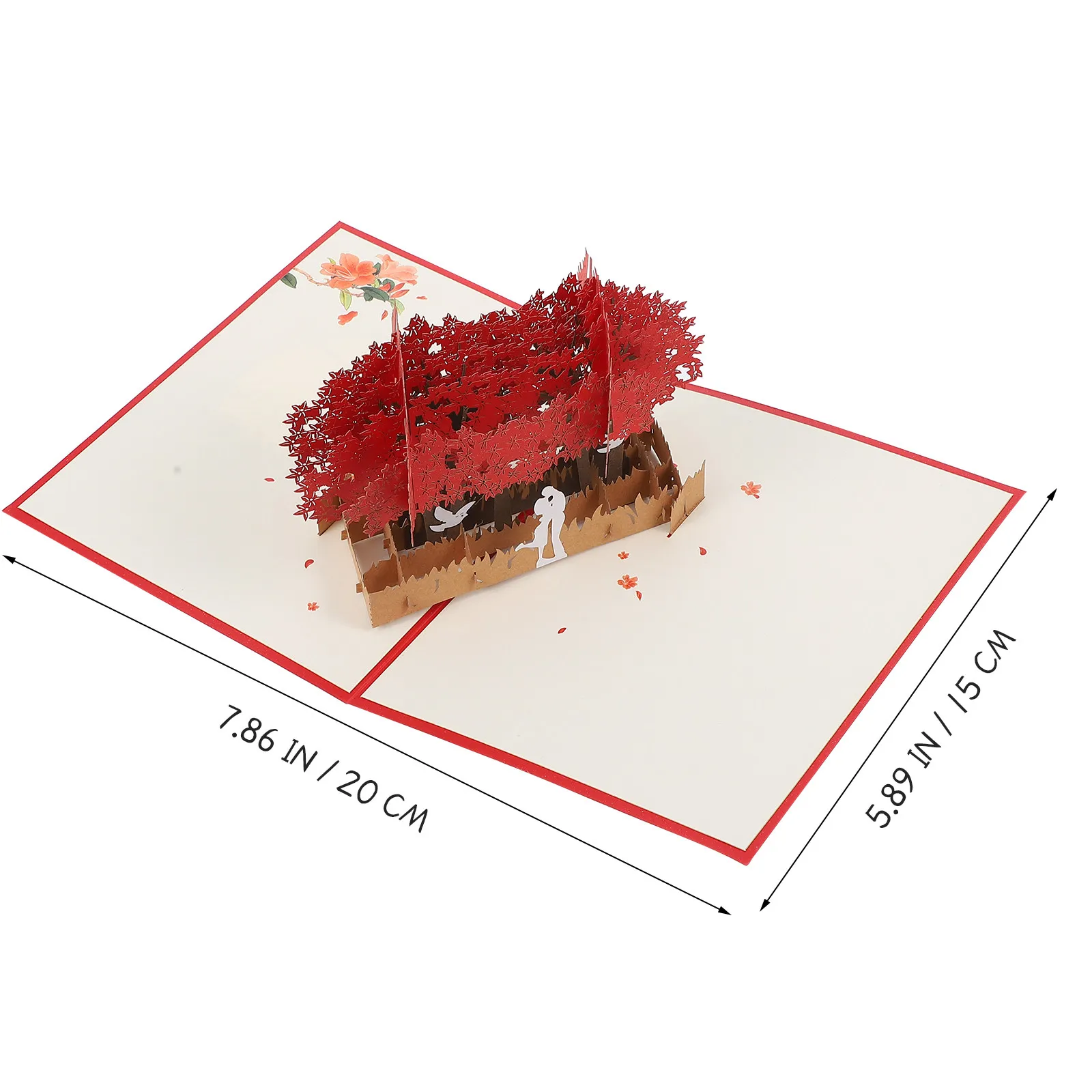 Valentine's Day 3D Love Greeting Card Romantic Cuckoo Bird Message Cards Lover Birthday Blessing Cards Thank You Card
