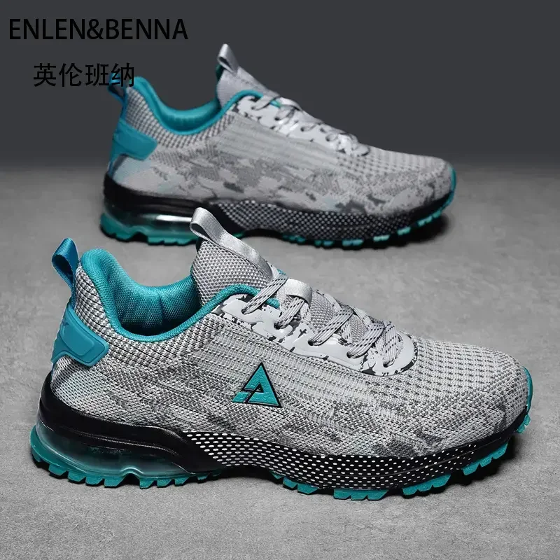 

Высококачественная нескользящая износостойкая дышащая сетка 2025 года, модная повседневная мужская обувь с летающим плетением и взрывом, уличная обувь