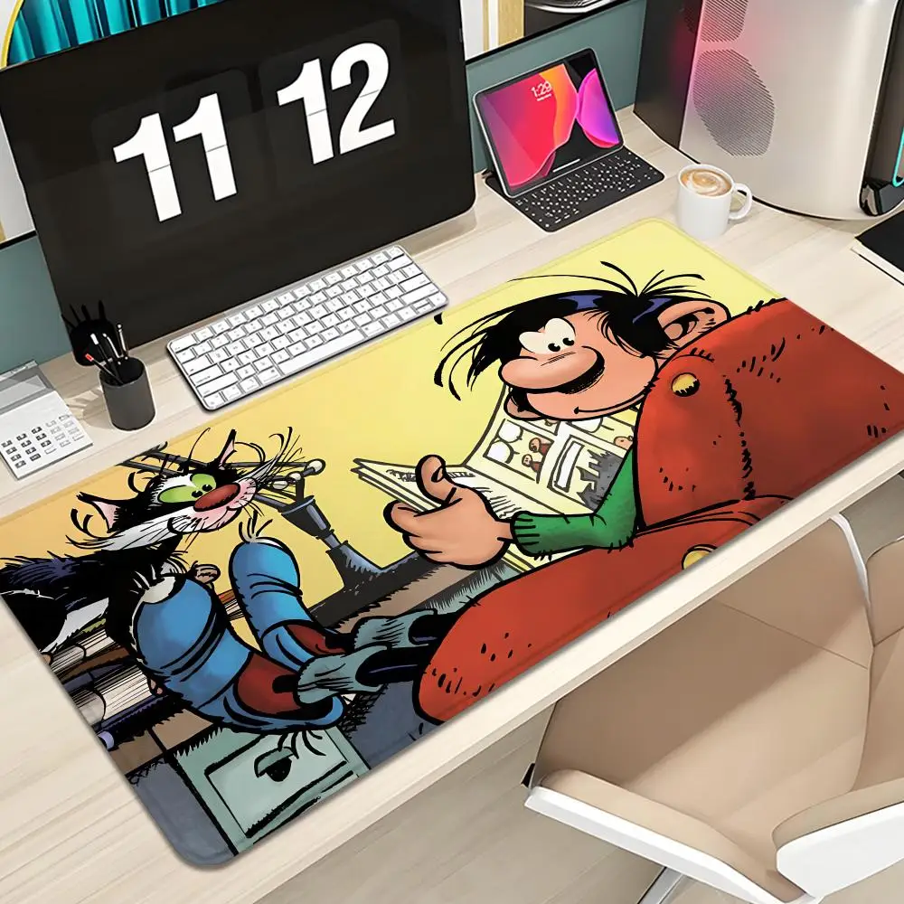 G-Gaston Lagaffe Mouse Pad Keyboard Mousepad large 600X300 mm Desk Mat PC Gaming High definition printing Table pad