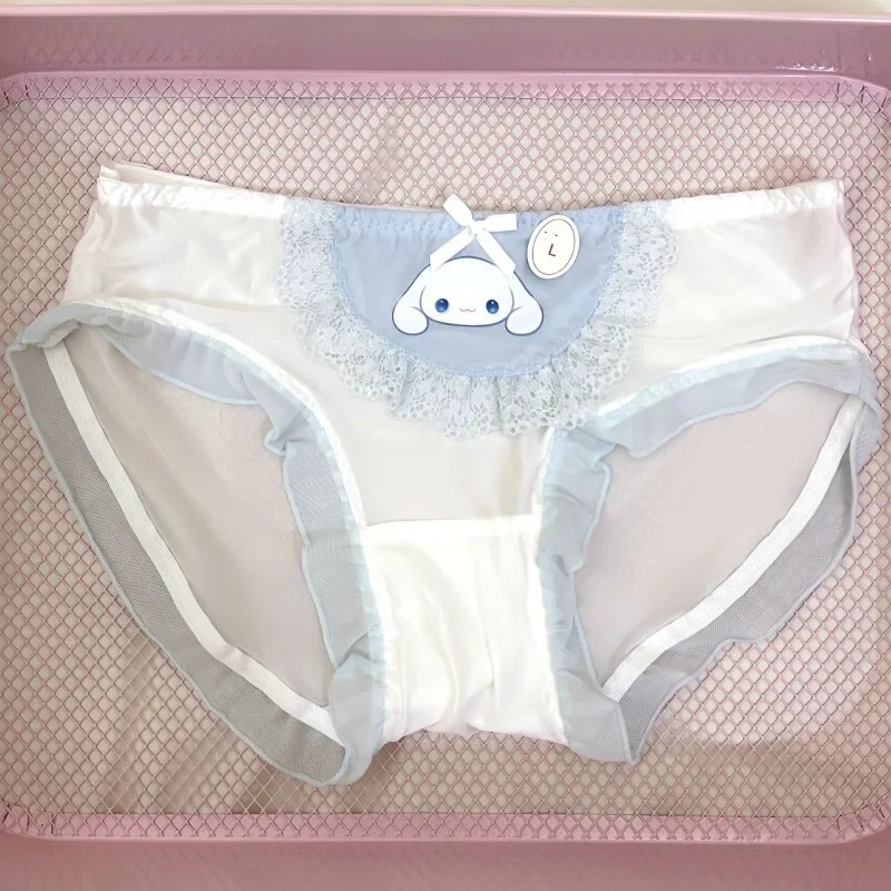 

Kawaii My Melody Kuromi Hello Kitty Sanrio Cute Cartoon Comfortable Cinnamoroll Underpants Student Sweet Triangle Pants for Kids
