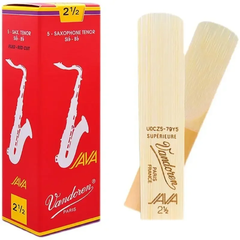 Cundeline Java Red Box, Tenor, Saxophone Reed, B Flat, French Vandoren 2.5 3.0