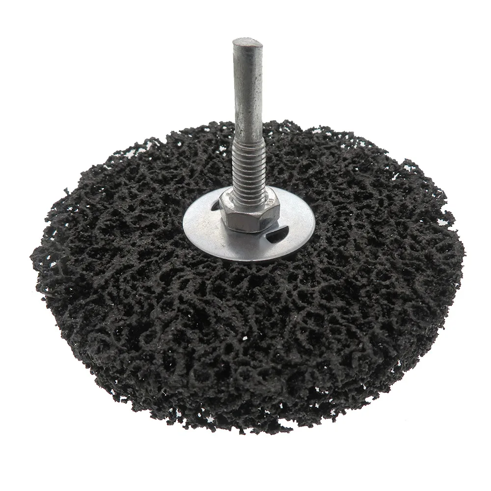 1-10Pcs 4-inch 100mm M6 With Handle Black Grinding Disc Stainless Steel Metal Paint Grinding Disc Electric Drill Polishing Wheel