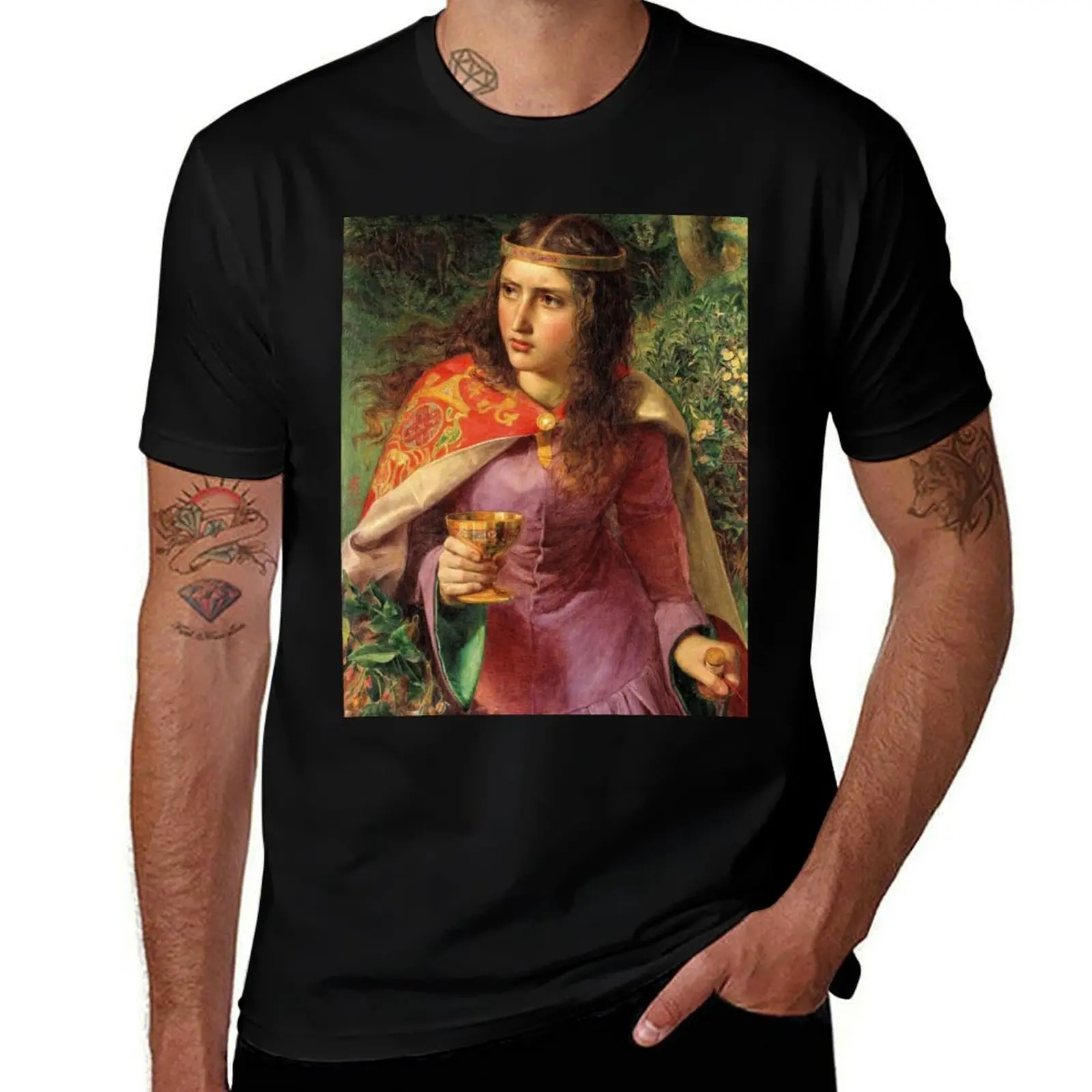 

Queen Eleanor - Frederick Sandys T-Shirt Big and Tall Gym T-Shirt