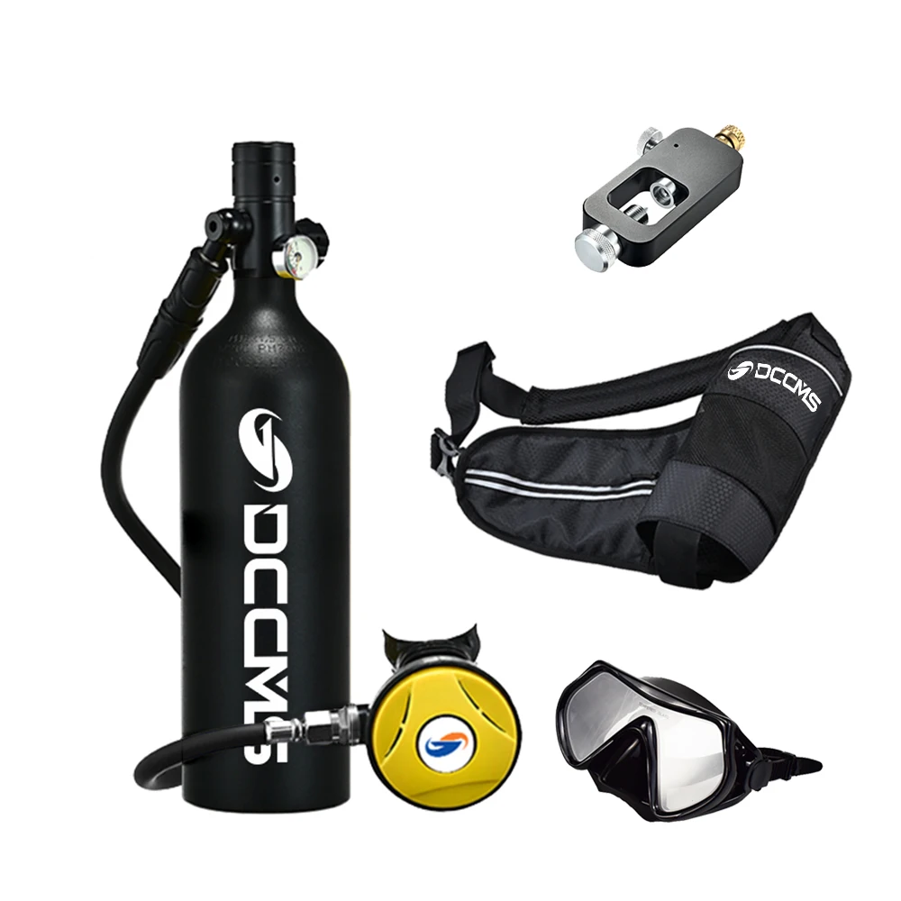 Scuba Diving Tank DCCMS Mini Scuba Diving Equipment Snorkeling Equipment 1000ML Scuba Tanks