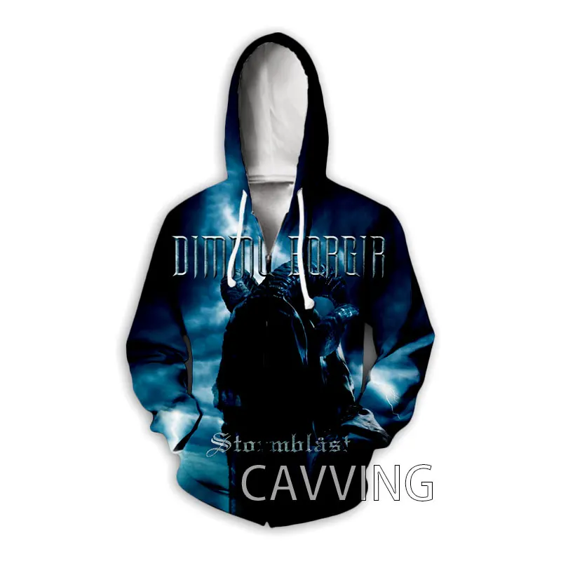 CAVVING 3D Printed  DIMMU BORGIR  Zipper Hoodies Zip Hooded Sweatshirt Harajuku Hoodie Sweatshirt for Men/women   K03