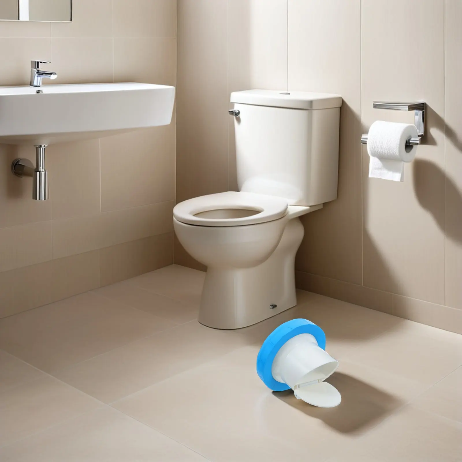 Heavy Duty Toilet Wax Ring Seal Five Inch Thick Universal Flange Gasket Leakproof Odor Blocking