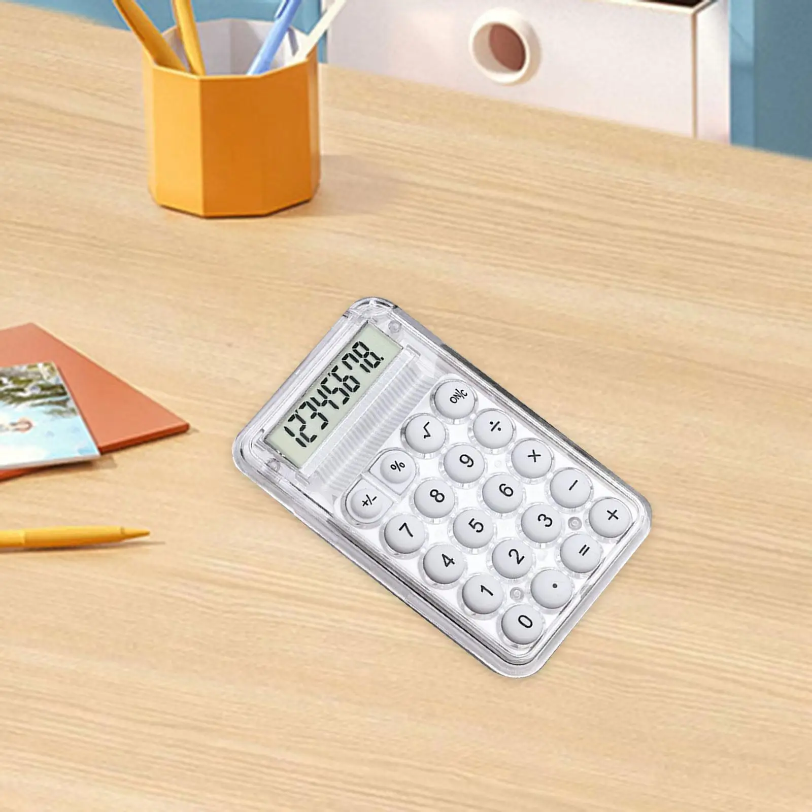 Desktop Calculator Comfortable Mechanical Calculator for Kindergarten Office