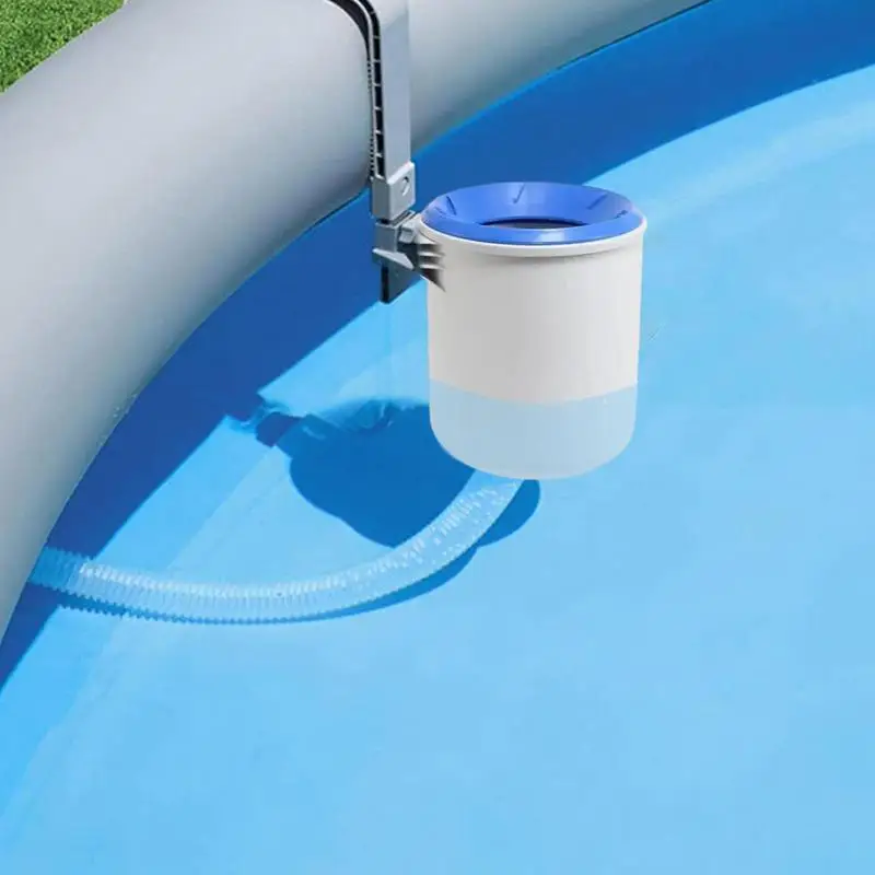 New Pool Surface Skimmer Wall Mount Swimming Pool Filter Automatic Skimm Clean Leaves Absorb Debris Pool Clenaing Tool