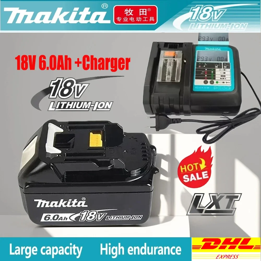 

NEW 100% original Makita electric tool battery 18V6.0Ah, Makita LXT BL1860B BL1860BL1850 BL1830 replaceable rechargeable battery