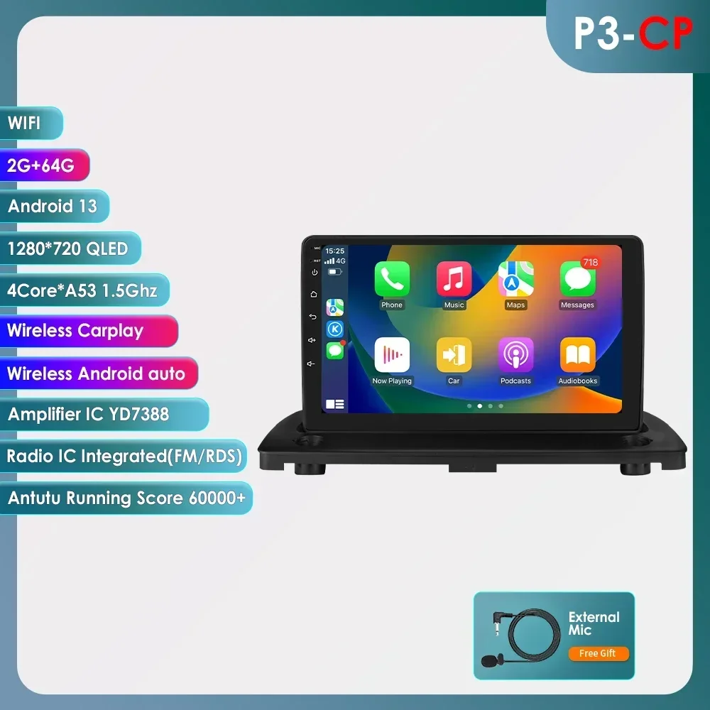 Android autoradio voor Volvo XC90 2004-2014, multimediaspeler, navigatie GPS, Octa Core, 2 Din, 360 camera, 5G WIFI