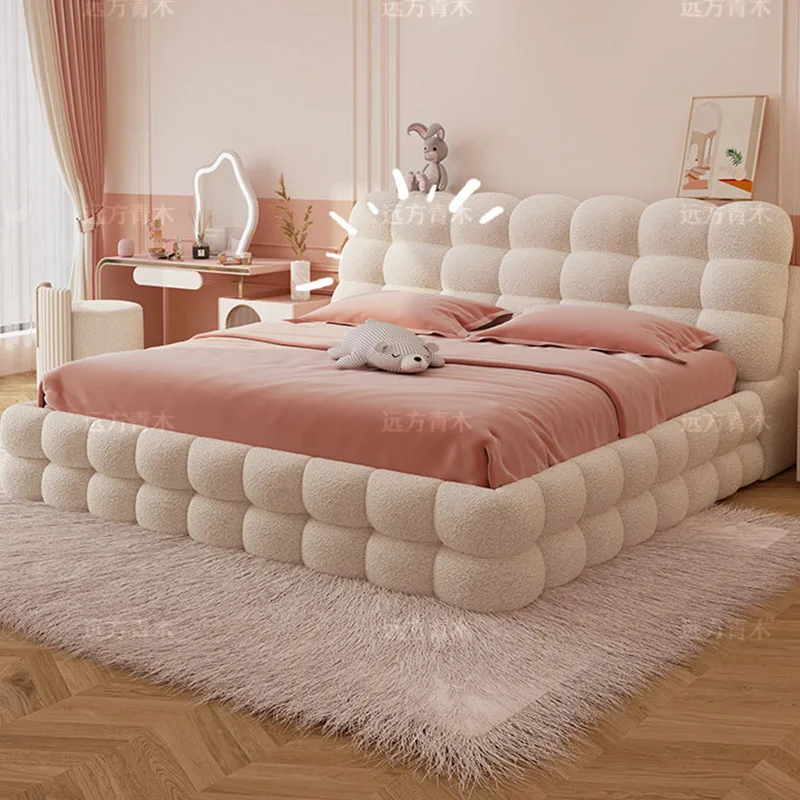 

Girls Luxury Bed Beauty Princess Sleeping Safe Floor Design Double Bed European Modern Letto Matrimoniale Lounge Suite Furniture