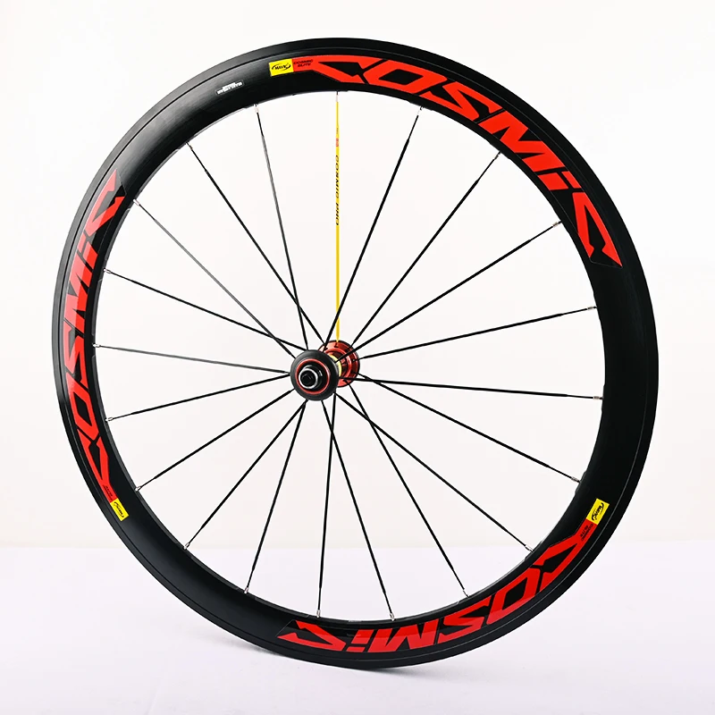 700C 40 مللي متر 50 مللي متر عجلات V/C حافة الفرامل الإفراج السريع مستقيم سحب 6 محامل DT الأسنان ستار السقاطة 20 حفرة العجلات شعار أحمر