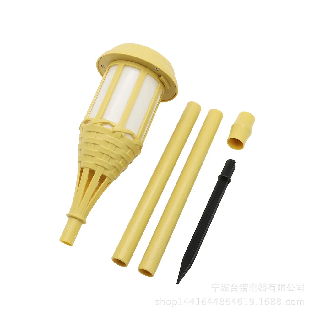 Bamboo Solar Flame Light, Simulation Bamboo Torch Light, Solar Flame Lawn Bamboo Light Cross-border Supply