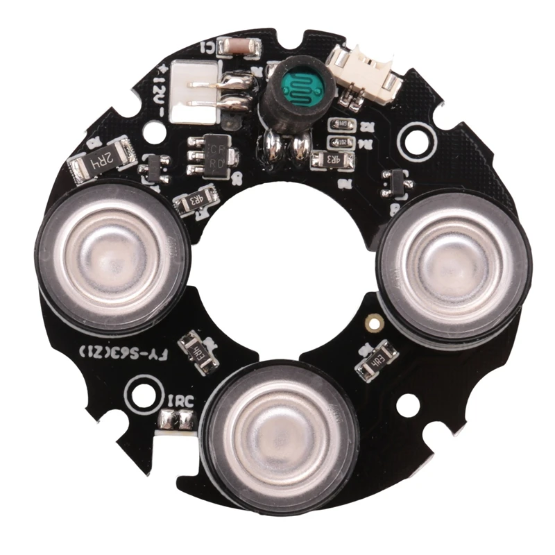 3 Array IR Led Spot Light Infrared 3X IR LED Board For CCTV Cameras Night Vision (53Mm Diameter)