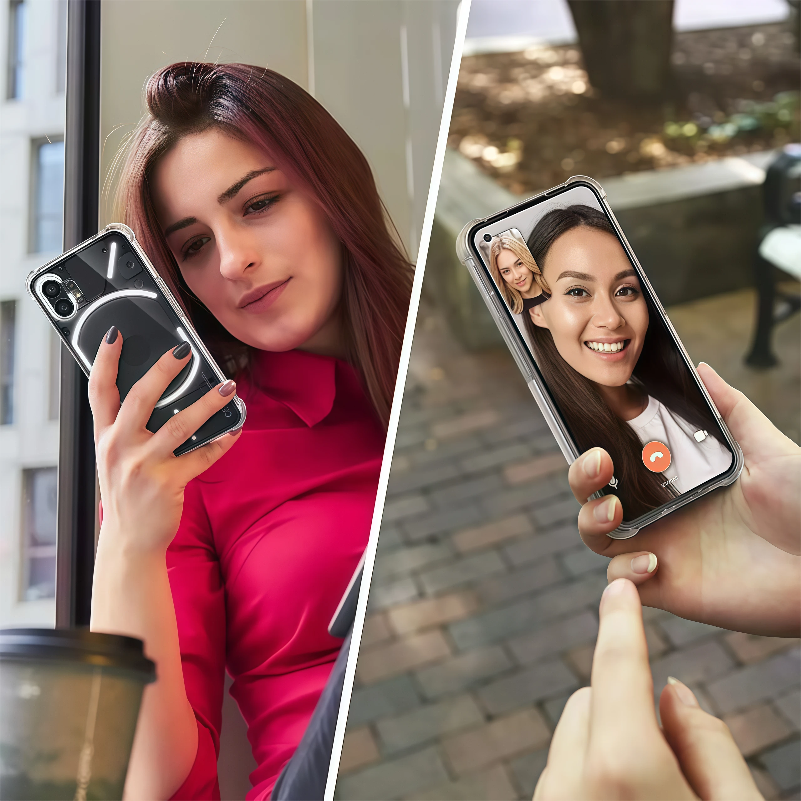 Transparent Shockproof Silicone Clear Airbags Case For Nothing Phone 4a 3 3a Lite 2a Plus 1 CMF Phone 2 Pro 1 Phone Back Cover