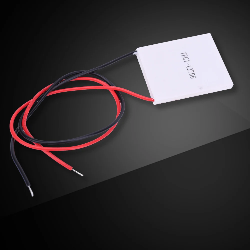 

TEC1-12706 Heatsink Thermoelectric Cooler 12V 5.8A Peltier Elemente Module 40x40MM for Cooling for Power Generation