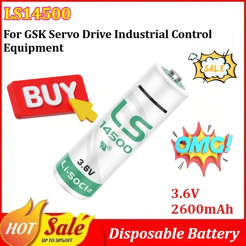 

5 шт. LS14500 3.6V с контактами для пайки и разъемом, одноразовые батареи для сервоприводов GSK и промышленного контрольно-измерительного оборудования