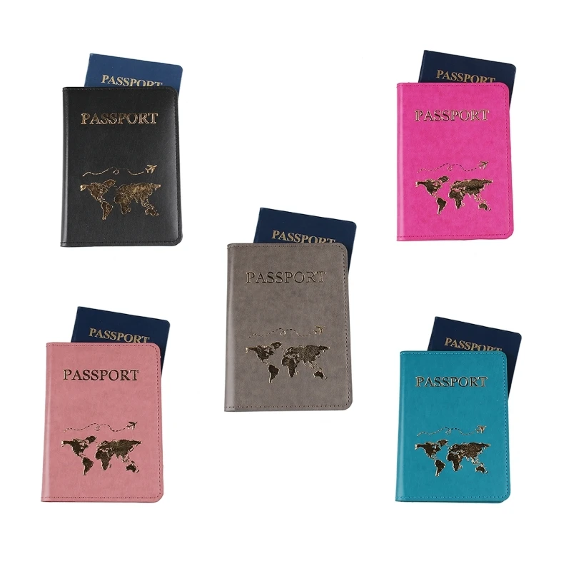 Passport Holder Travel Wallet Case Practical Passport Holder Cover Travel Accessory for Credit Cards Boarding Passes