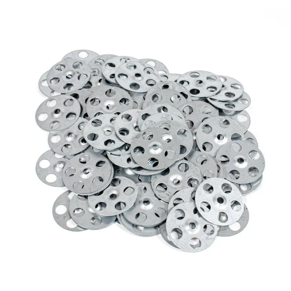 Reliable Metal Washer 36mm 6 Hole Zinc Plated Flat Gasket Industrial Hardware For Tile Backing Insulation Fixing Kit