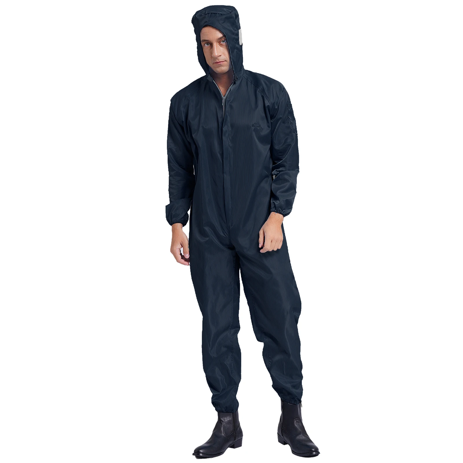 Man Woman Dust-proof Anti Static Hooded Cleanroom Garment Unisex Isolation Overall Coverall Clean Work Factory Workshop Uniforms