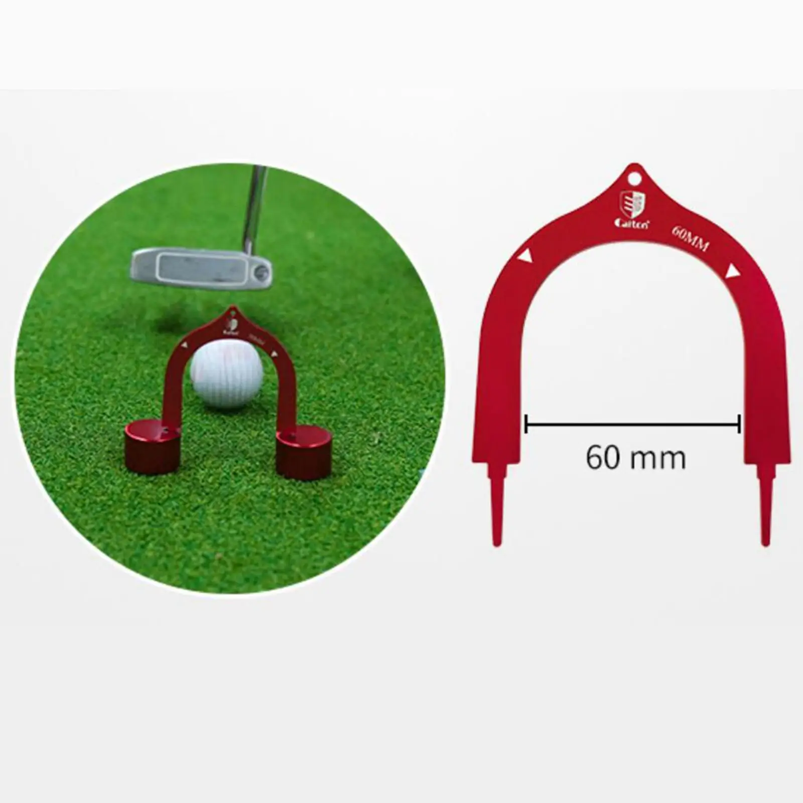 3Pcs Golf Putting Gates Metal Putter Gates Golf Accessories Golf Training Equipment Putt Alignment Sports for Golf Practice