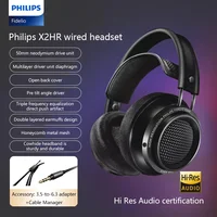 Original Philips X2HR Fidelio estéreo HiFi auriculares montados en la cabeza comodidad música auriculares con cable Monitor de ordenador auriculares para juegos