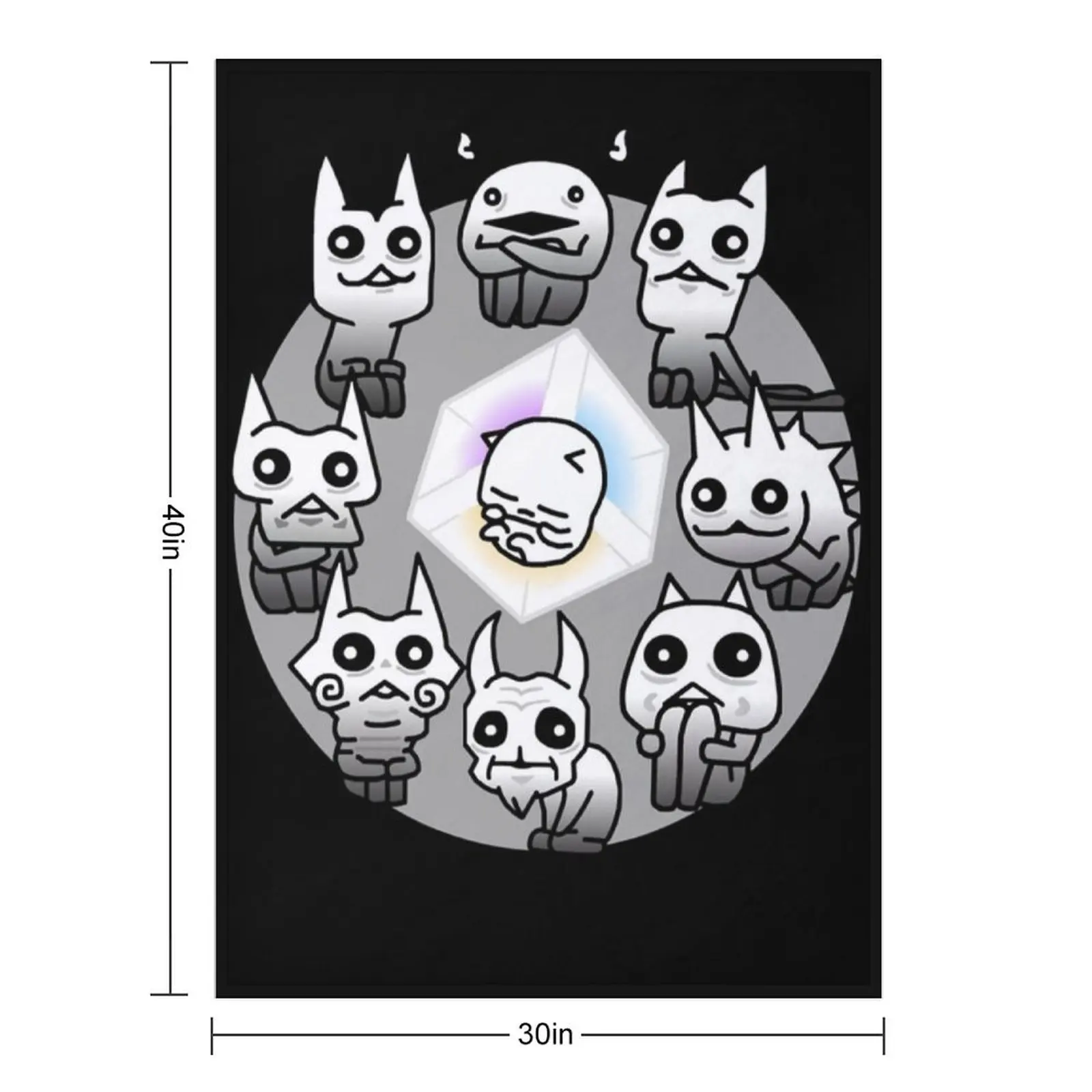 Battle Cats Nekoluga Mural Essential Throw Blanket Polar Summer Beddings Cute for winter Blankets