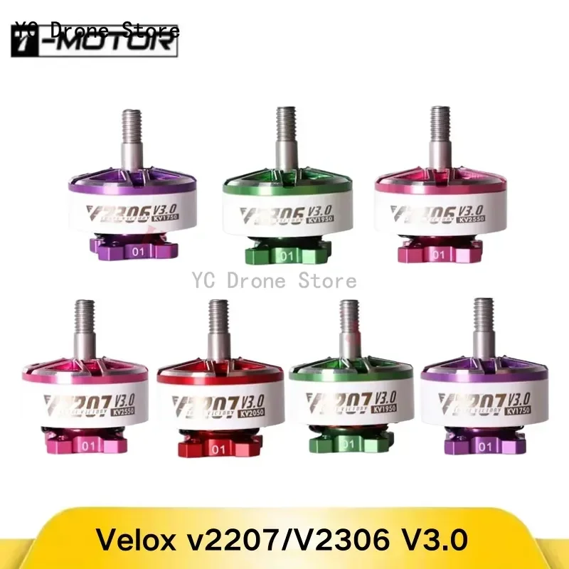 T-Motor Velox V2207 V2306 V3 Brushless Motor 1750KV 1950KV 2050KV 2550KV for FPV Racing Freestyle