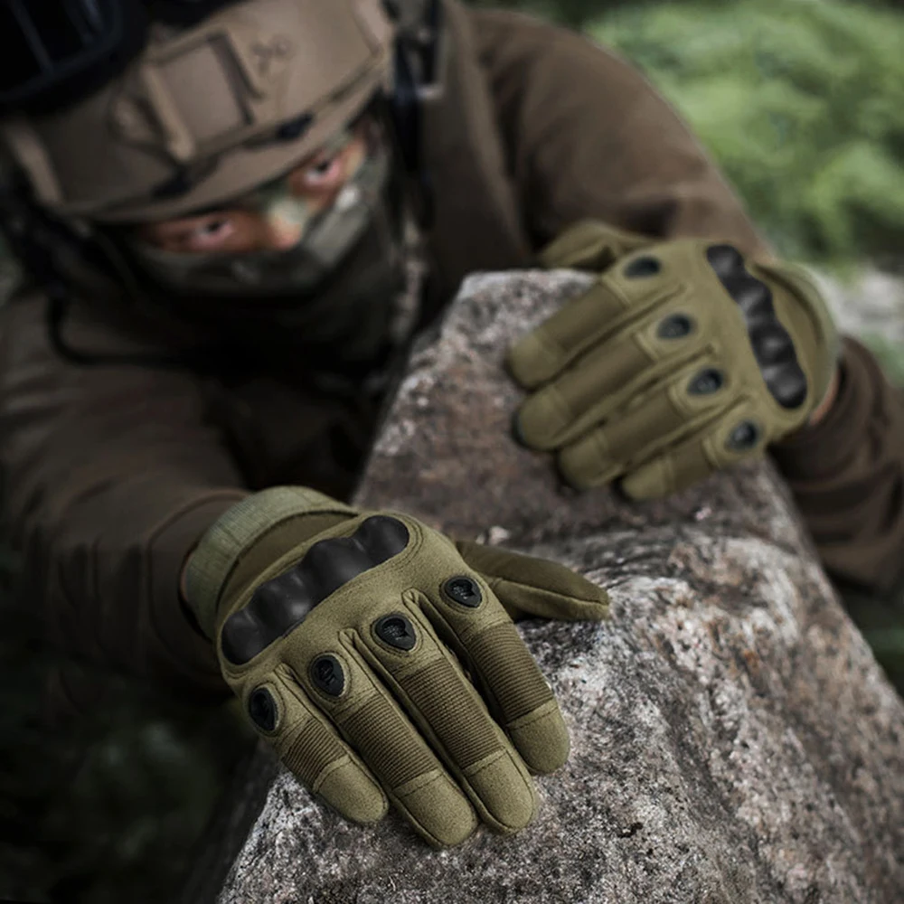 Rękawiczki motocyklowe męskie Outdoor wojskowe rękawice taktyczne strzelanie sportowe polowanie Airsoft Moto rękawice motocrossowe Guantes Moto