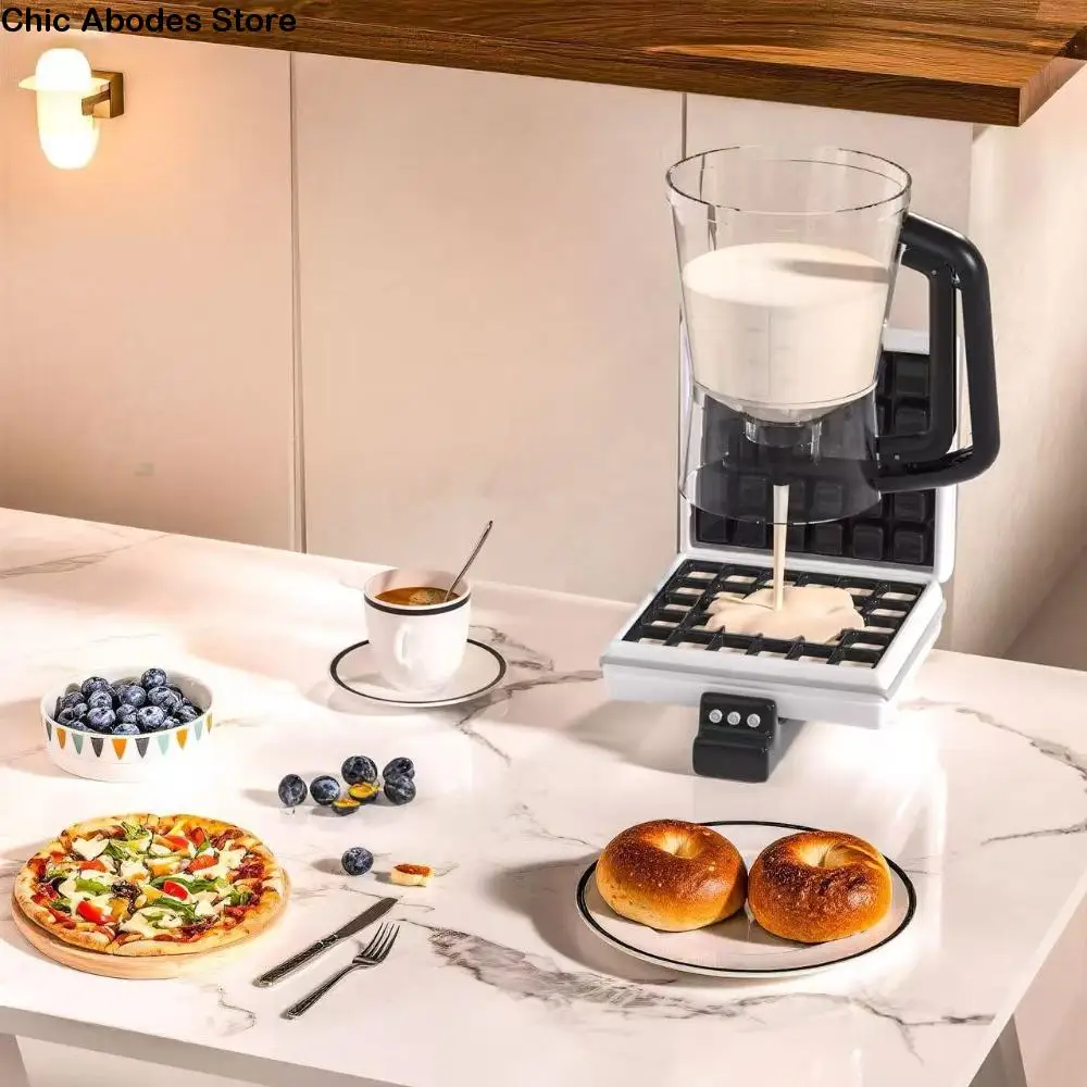 

Handheld Pancake Batter Dispenser Drip-stopping Valve Precise Control Cupcake Batter Dispenser with Scale Large Capacity