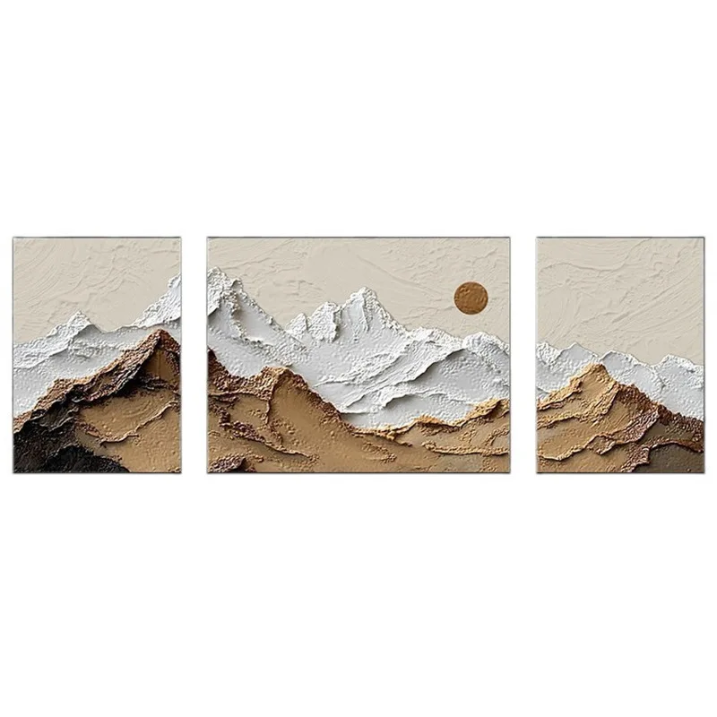 

The sun rises in the east texture feeling living room decoration painting has a backer on back abstract wabi