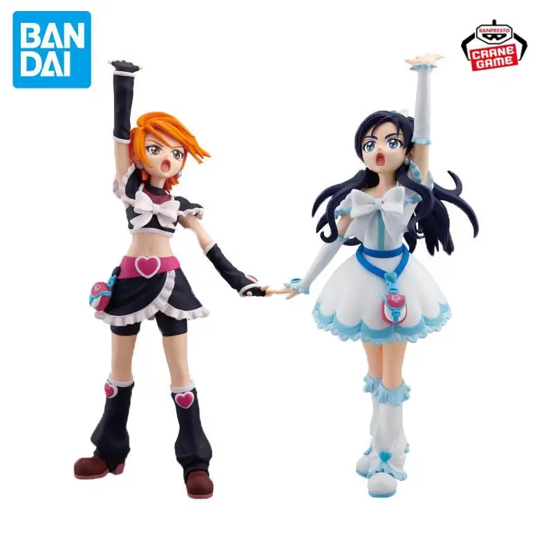 

Оригинальная фигурка BANDAI BANPRESTO Pretty Cure Cure White Cure, черная аниме-фигурка, натуральная экшн-фигурка, коллекционная модель, игрушка в подарок